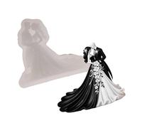 Kiss Couple Sculpture Moule à bougie en silicone résistant à la pour la fabrication de savon à bougie, de Saint-Valentin, résine époxy, fabrication de savon