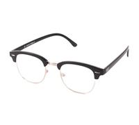 Kiss DANDY Lunettes de Vue Homme Femme - Look Vintage Académique Urbain Raffiné - Monture Polycarbonate & Métal avec Pont & Rivets - Verres Transparents Neutres avec Protection UV
