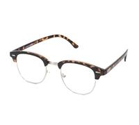 Kiss DANDY Lunettes de Vue Homme Femme - Look Vintage Académique Urbain Raffiné - Monture Polycarbonate & Métal avec Pont & Rivets - Verres Transparents Neutres avec Protection UV