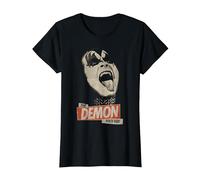 Kiss Demon Rock Rock Music Band T-Shirt, Femme, Noir, M
