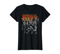 Kiss - Dessin animé Destroyer T-Shirt, Femme, Noir, L