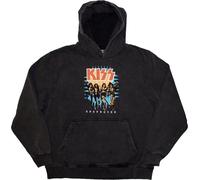 Kiss Destroyer 3D Logo Charcoal Grey 2XL Hoodie