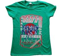 Kiss - "Destroyer Tour 78" T-shirt pour femme RO2826 (XL) (Vert)