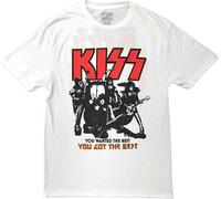 Kiss - "End Of The Road You Got The Best" T-Shirt für Herren/Damen Uni RO11266 (M) (Weiß)