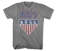 KISS - ÉTATS-UNIS - Manches Courtes - Mélangé - Adulte - T-Shirt