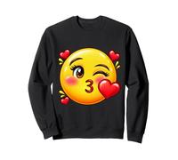 Kiss Face Love Hearts, Joli Couple Romantique Sweatshirt
