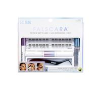 KISS Falscara Kit de démarrage pour faux cils édition spéciale avec nuisette, liaison et joint, applicateur, dissolvant et 24 mèches d'allongement de cils