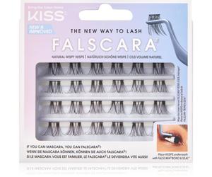 KISS Falscara Wisp faux-cils individuels avec nœud Natural Wispy Wisps 24 pcs
