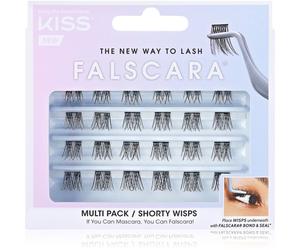 KISS Falscara Wisp faux-cils individuels avec nœud Shorty 24 pcs