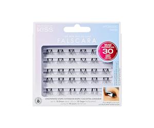 KISS Falscara Wisps Multipack - Faux cils en bouquets réutilisables pour extension de cils maison, clusters effet naturel volume, faux cils DIY à poser sous les cils