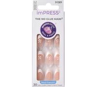 KISS | Faux ongles autocollants IFM03 - Floral - Application rapide - 30 pièces