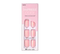 KISS imPRESS Color Short Faux ongles auto-adhésifs Pick Me Pink 30 pcs