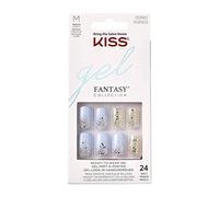 Kiss Gel Fantasy Nails Painted Veil Lot de 24 faux ongles Couleurs assorties