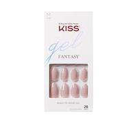 KISS Gel Fantasy Prêt-à-porter Gel Ongles "Rock Candy", Kit Ongles 24 Méga Onglets Adhésifs, Stick Manucure, Mini Lime et 24 Faux Ongles