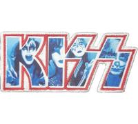 Kiss - Graphique - Patch - Coton Logo RO3443 (Taille unique) (Bleu/Blanc/Rouge)