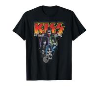 Kiss Hard Rock Music Band Neon Band by Rock Off T-Shirt