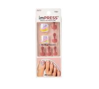KISS Honey Bee Ongles artificiels pour pieds 24 pièces - Adhésif double couche, application facile, effet pédicure professionnel