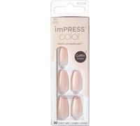 KISS Impress Color Press-On Nails One Step Gel Manicure Medium Coffin Bubble Kiss