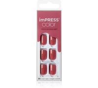 KISS imPRESS Color Short Faux ongles Platonic Pink 30 pcs