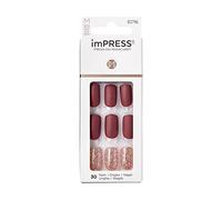 Faux ongles - KISS - KIMM10C - Marron/Brocade - Lot de 30 - Longueur M