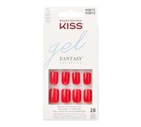 KISS - KGN10C - gel prêt-à-porter - 28 ongles rouges