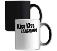 Kiss Kiss Bang Bang Tasse à changement de couleur Blanc