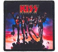 Kiss - Kiss Patch Destroyer Album Cover Band Logo Nouveau Officiel Noir Printed Iron On Size One Size