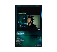 Kiss Land - Poster d'album de musique sur toile pour décoration de chambre à coucher, bureau, chambre, cadeau, sans cadre, 50 x 75 cm