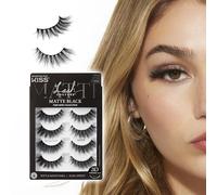 KISS Lash Couture Faux cils 3D mats Twill' 14 mm Comprend 4 paires de cils compatibles avec lentilles de contact, faciles à appliquer, réutilisables