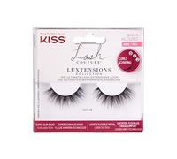 KISS Lash Couture LuXtensions Collection 1 paire de faux cils en velours, léger et flexible avec bande et colle à cils