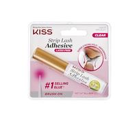 KISS Lash Glue Clear 5 g - Colle faux cils transparente avec aloe vera, waterproof, sans latex ni formaldéhyde, tenue longue durée, colle pour faux cils avec pinceau applicateur