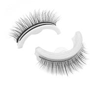 Kiss lashes Aucune colle nécessaire, cils auto-adhésifs réutilisables, cils de maquillage 3D pour femmes Tool de maquillage pour les yeux fille 1pair n ° 2 Natural 2#
