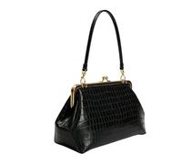 Kiss Lock Bag | PU Leather Messenger | Shoulder Bag | For Women