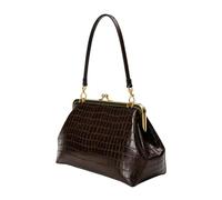 Kiss Lock Tote Bag - PU Leather, Large | Shoulder, Women, Handba