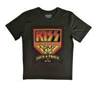 Kiss - T-Shirt # XL Green Unisex # Loud & Proud [Import]