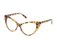 Kiss Lunettes de Vue PRINCESS Femme - Monture Légère en Polycarbonate - Design Cat Eye Contours Doux et Sophistiquées - Verres Transparents UV pour un Confort Supérieur - Étui & Chiffon Inclus