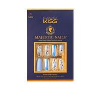 KISS Majestiques Lot de 30 Ongles Artificiels - Longueur L - Manucure Prête avec Colle et Accessoires Inclus