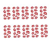 Kiss Mark Tattoos temporaire 10 draps étanche à tatouage de baiser de longue durée