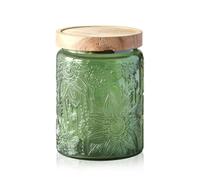 kiss me Bocaux en verre vintage avec couvercle, 700 ml, hermétique, coloré, boîte à biscuits, thé, café, sucre, bonbons pour comptoir de cuisine, garde-manger (1 paquet - 700 ml) (1 paquet - 700 ml)