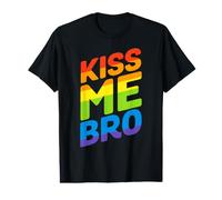 Kiss Me Bro Gay Pride T-Shirt Graphique avec Valeur