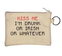Kiss Me I Am Drunk Or Irish Or Whatever Porte-monnaie Beige