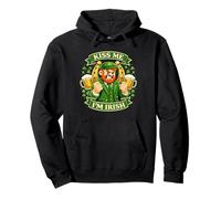 Kiss Me I’m Irish Funny Leprechaun Beer St. Patrick’s Day Sweat à Capuche