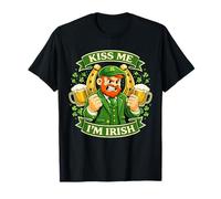 Kiss Me I’m Irish Funny Leprechaun Beer St. Patrick’s Day T-Shirt