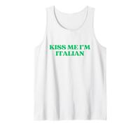 Kiss Me I’m Italian Y2K Aesthetic Trendy St Patricks Day Débardeur
