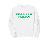 Kiss Me I’m Italian Y2K Aesthetic Trendy St Patricks Day Sweatshirt