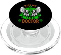 Kiss Me I'm A Doctor Lucky Charm Shamrock St Patricks Day PopSockets PopGrip pour MagSafe