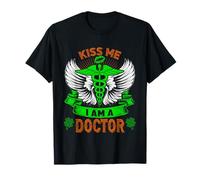 Kiss Me I'm A Doctor Lucky Charm Shamrock St Patricks Day T-Shirt
