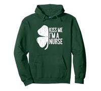 Kiss Me I'm A Nurse Chemise Irlandaise pour Homme et Femme St Patrick Sweat à Capuche