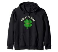 Kiss Me I'm Asian American Funny St. Patrick's Day Asians Sweat à Capuche