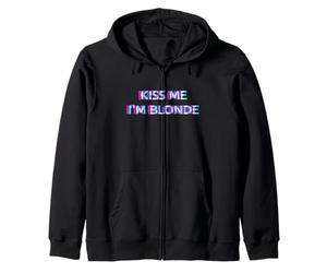 Kiss Me I'm Blonde 2000s Aesthetic Dirty Adult Humor Sweat à Capuche